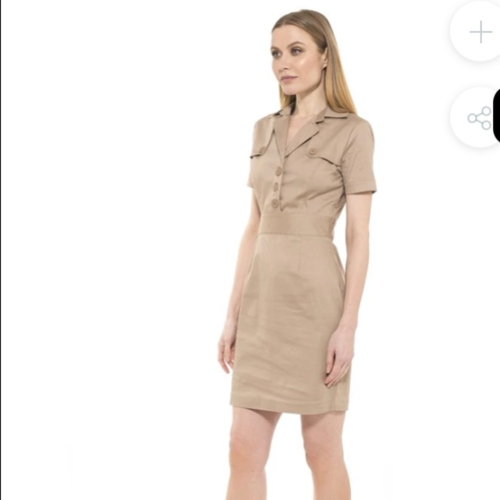 NWT ALEXIA ADMOR CAP SLEEVE TRENCH SIZE 8 🎖🪖